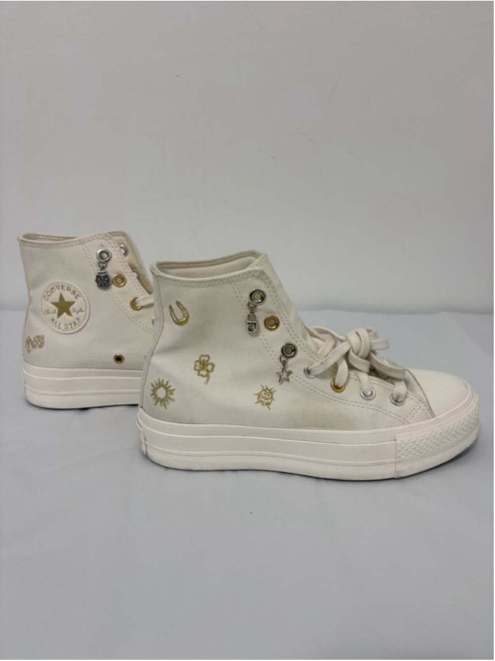 Converse Chuck Taylor All Star Lift Platform Luck Charms Hi Sneakers Sz 8 EUC - Picture 8 of 14